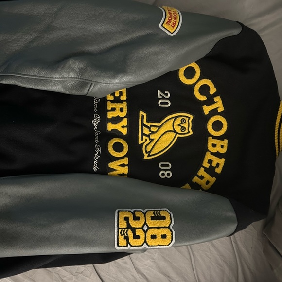 October very own leather varsity jacket xxl - Picture 3 of 7